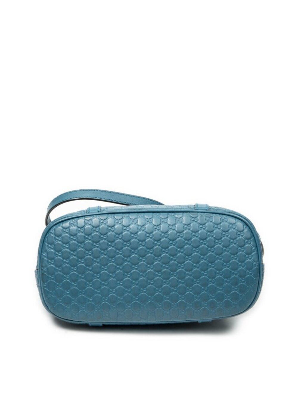 Gucci Mini Dome Tote Teal Micro Guccissima Leather - Picture 6 of 15